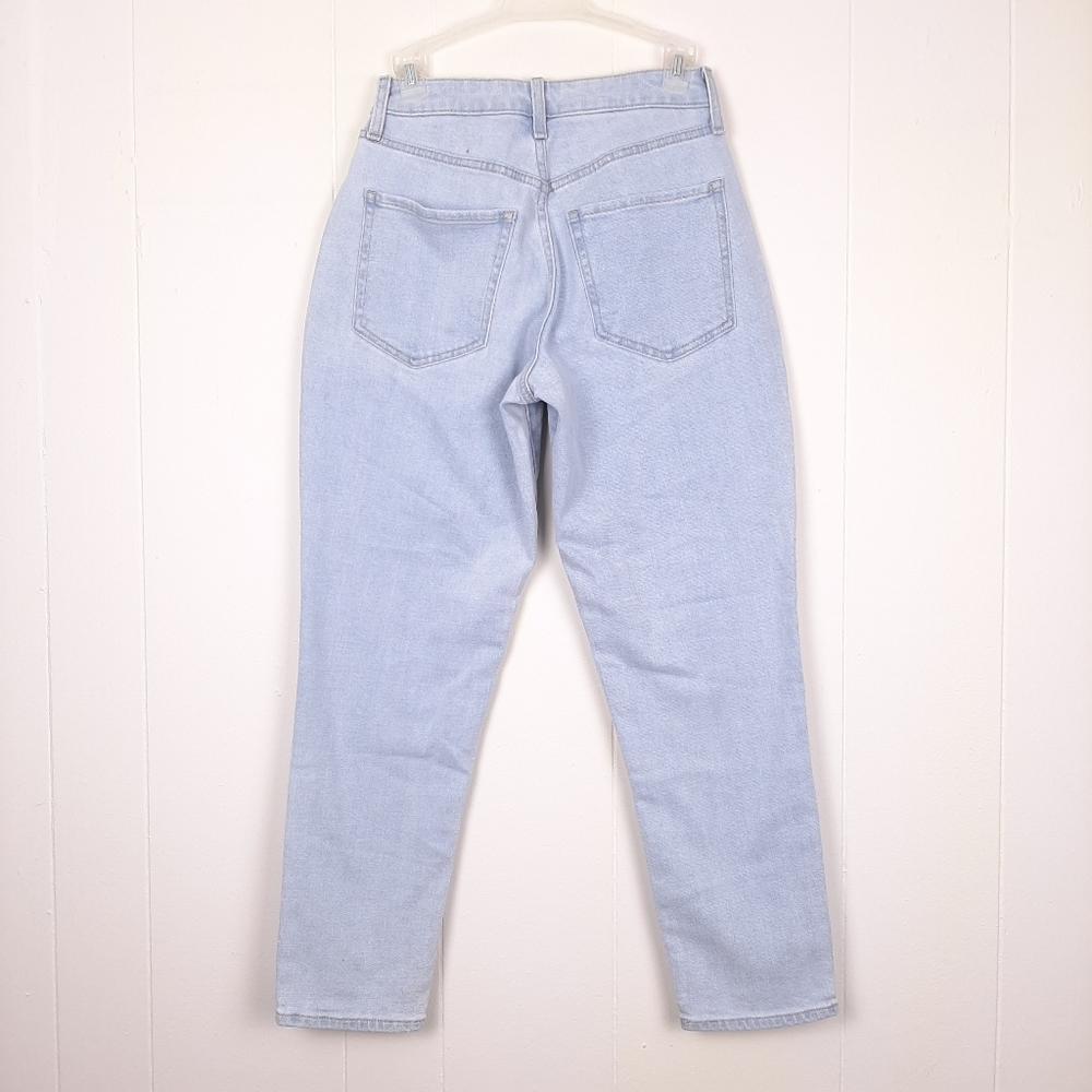 Old Navy Curvy OG Straight High Rise Ankle Jeans light wash classic 90s grunge - Picture 2 of 12